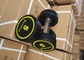 o Gym inoxidável do punho do plutônio do preto 25kg torna mais pesados pesos