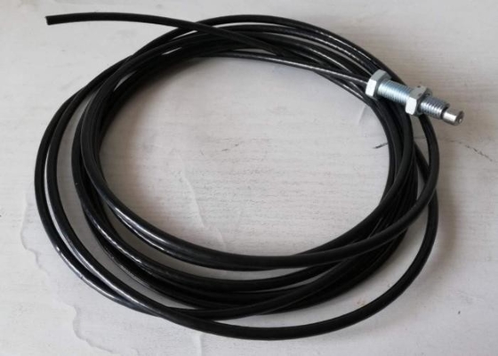 Corda de fio revestida plástica, cabo home preto do Gym com diâmetro exterior de 6.5mm
