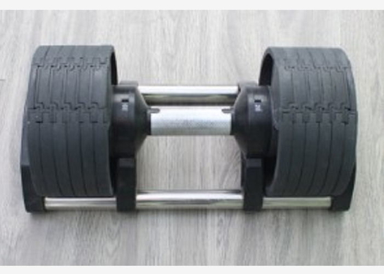 Peso ajustável revestido de borracha da aptidão do Gym do Barbell 32KG
