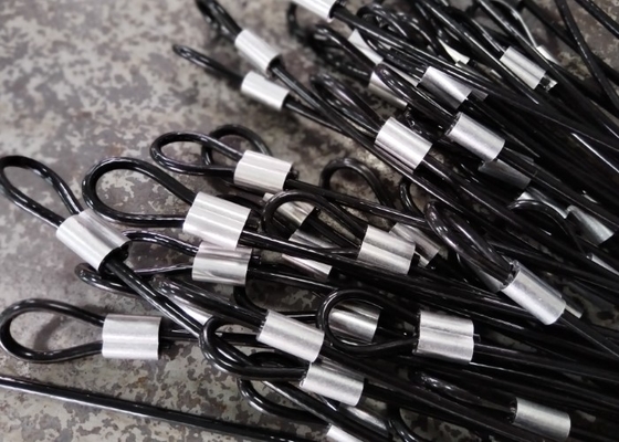 6Corda de fio de ginástica de.5 mm em preto para exercícios mais suaves e força