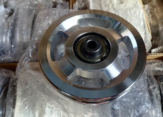 Polia material do equipamento do Gym da liga rolos vermelhos do equipamento da saúde de um projeto de 4,5 polegadas