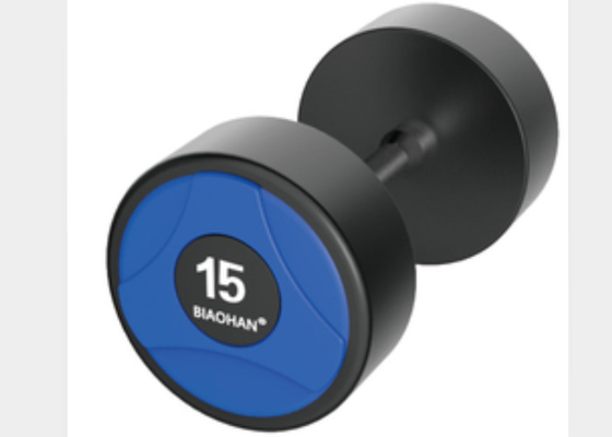 O Gym da forma torna mais pesados os pesos, pesos pretos do plutônio com punho inoxidável