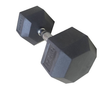 2.5kg - pesos do exercício do Gym 50kgs, pesos de borracha do hexágono da cor preta